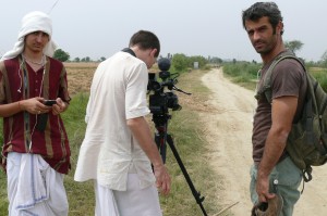 It's getting hot. And this is going to be a long walk. Are we ready? Rural path outskirts Javat, India. At the set of 'Reconnection', a multi-award winning film.