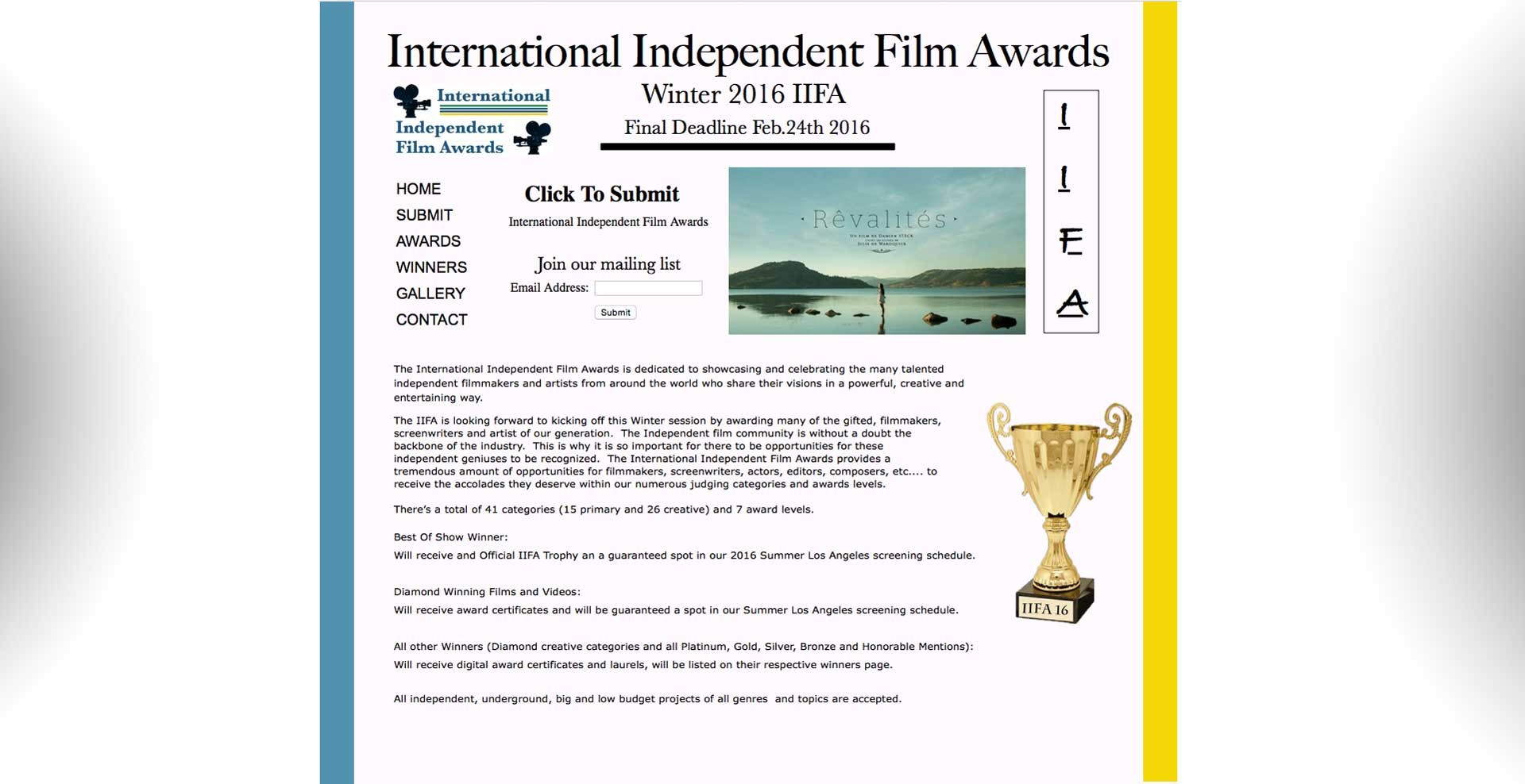 International Independent Film Award