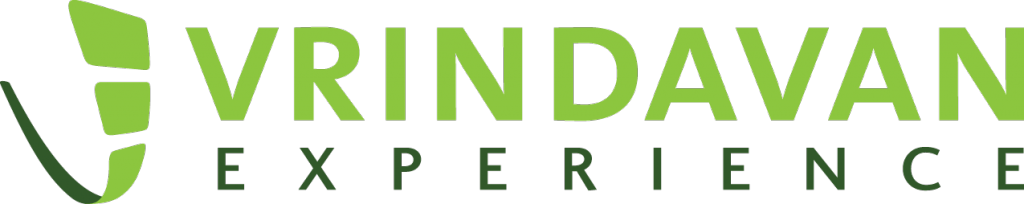 Vrindavan Experience Logo - White