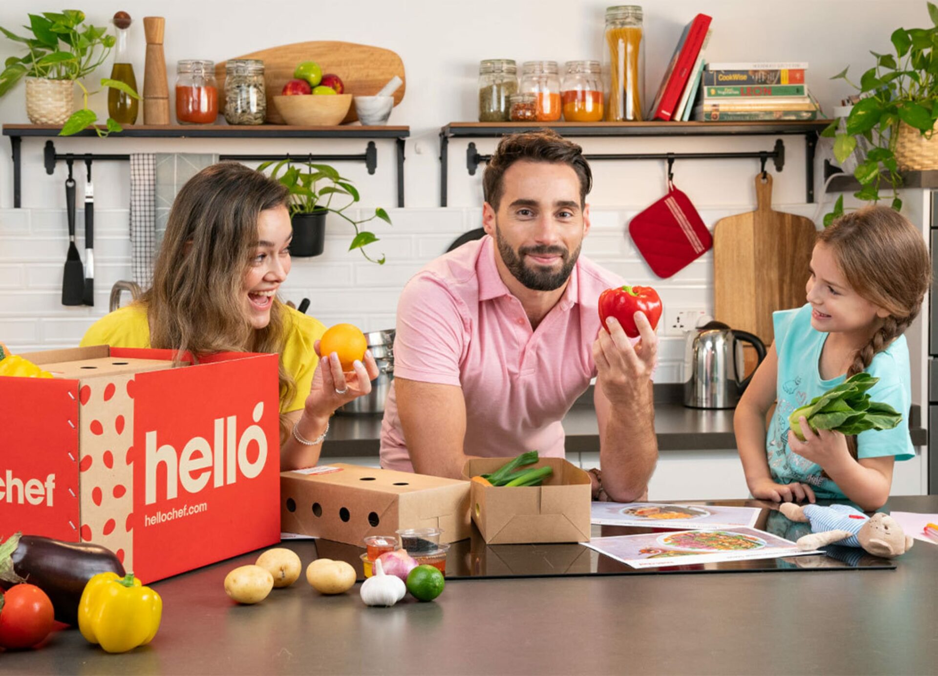 Brand Refresh Photoshoot for Hello Chef, a home meal kit delivery service