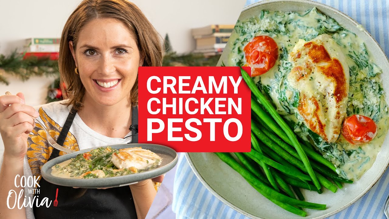 Featured image for “Creamy Pesto Chicken Recipe –  Cooking Show”